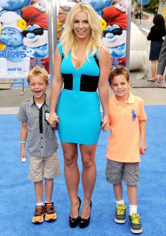 Gregg DeGuire/WireImage Britney Spears with sons Sean Federline and Jayden James Federline