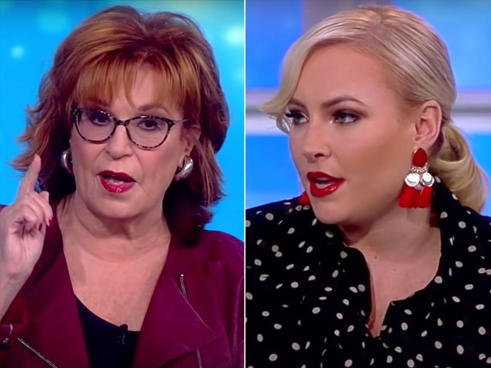 Joy Behar and Meghan McCain