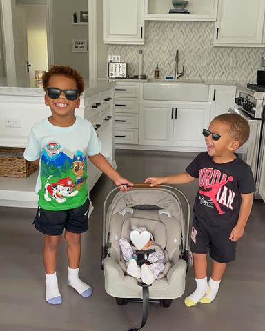 <p>Giannis Antetokounmpo Instagram</p> Giannis Antetokounmpo's kids