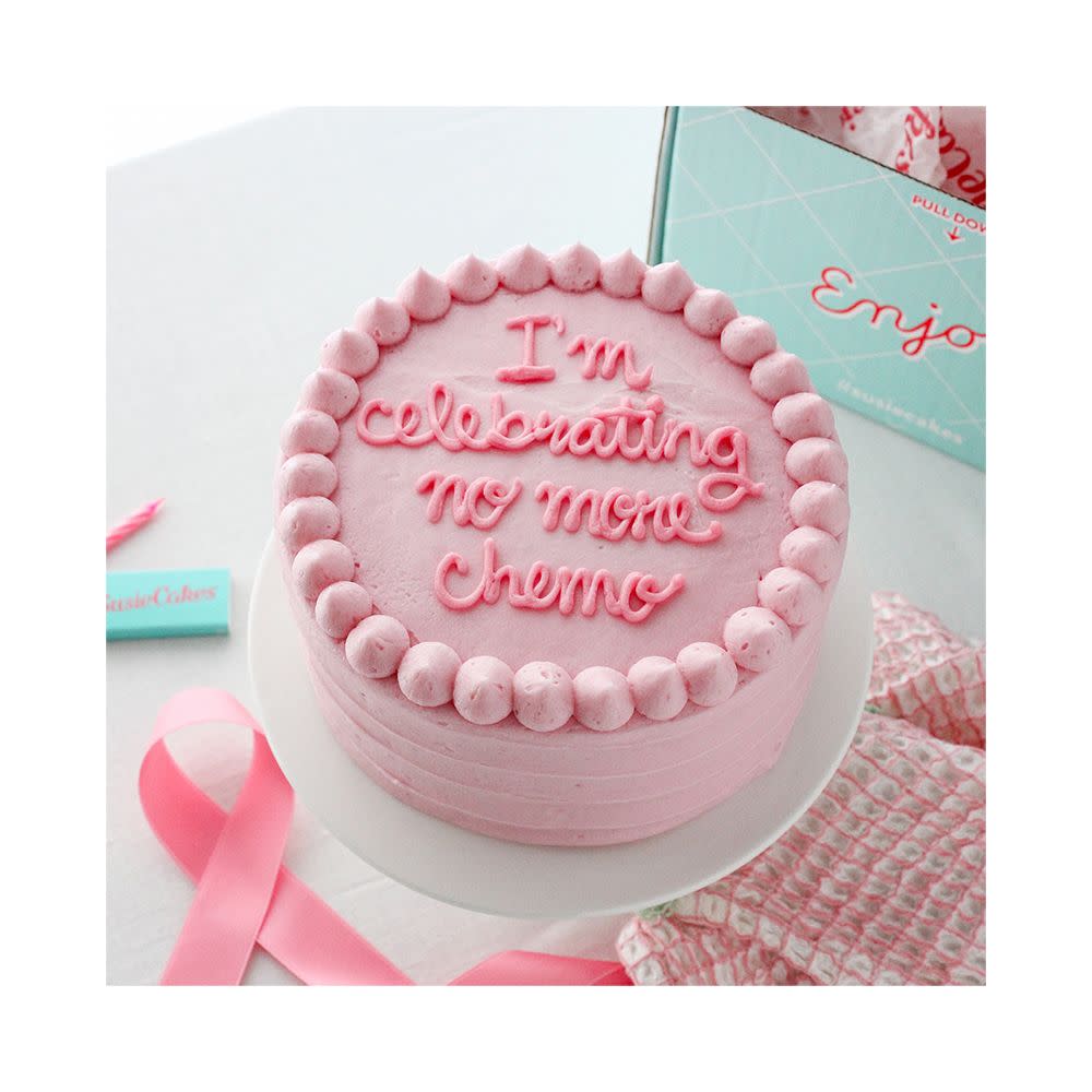 <p><a href="https://susiecakes.com/susiecakes-x-susan-g-komen-cake/" rel="nofollow noopener" target="_blank" data-ylk="slk:Shop Now;elm:context_link;itc:0;sec:content-canvas" class="link rapid-noclick-resp">Shop Now</a></p><p>SusieCakes x Susan G. Komen Cake</p><p>susiecakes.com</p><p>$104.00</p>