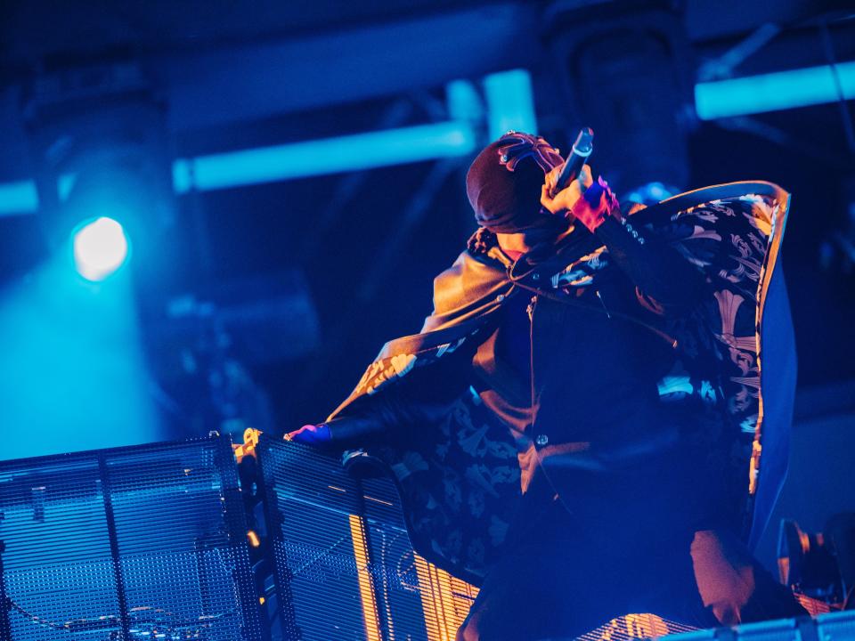 Metro Boomin performs at the Sahara Tent during the 2023 Coachella Valley Music and Arts Festival on April 14, 2023 in Indio, California.