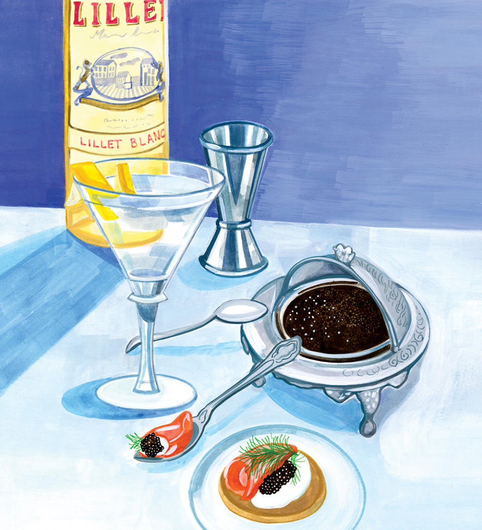 Smoked Salmon & Caviar illustration