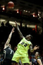 ALBUQUERQUE, NM - MARCH 17: A.J. Walton #22 of the Baylor Bears shoots against Nate Tomlinson #1 of the Colorado Buffaloes in the second half of the game during the third round of the 2012 NCAA Men's Basketball Tournament at The Pit on March 17, 2012 in Albuquerque, New Mexico. Baylor won 80-63 in regualtion. (Photo by Christian Petersen/Getty Images)