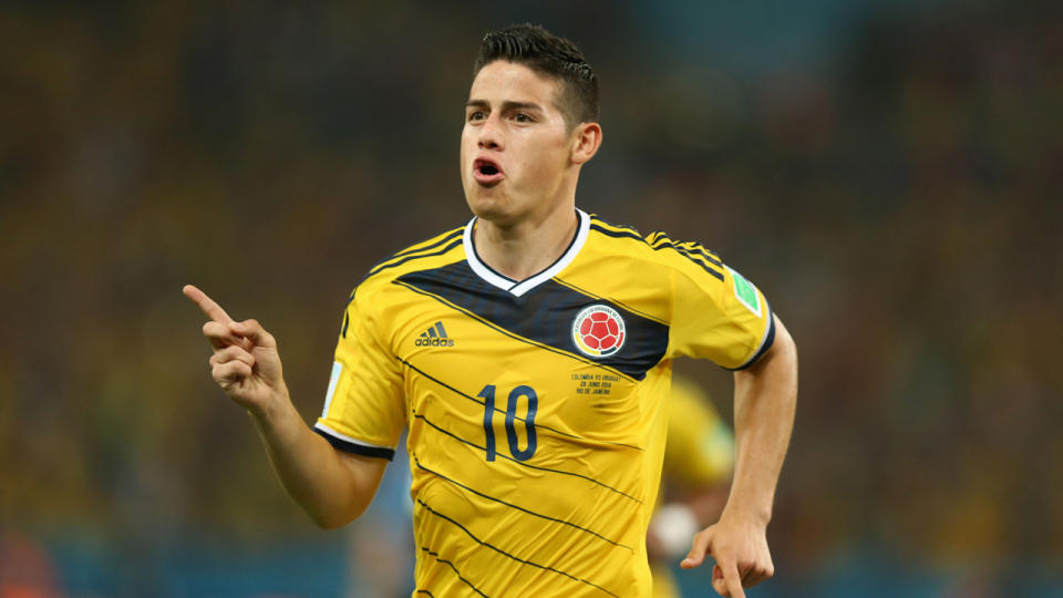 Real Madrid signs the top scorer at the World Cup, striker James Rodriguez on a six season contract