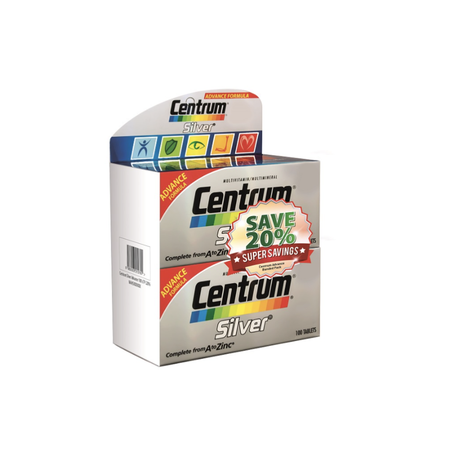 CENTRUM Silver Multivitamin Multimineral for 50 Years Old and Above. (PHOTO: Shopee)