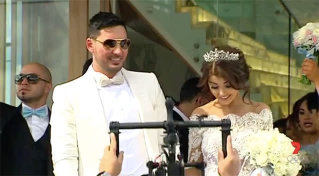 Salim Mehajer and wife Aysha in happier times. Source: 7News