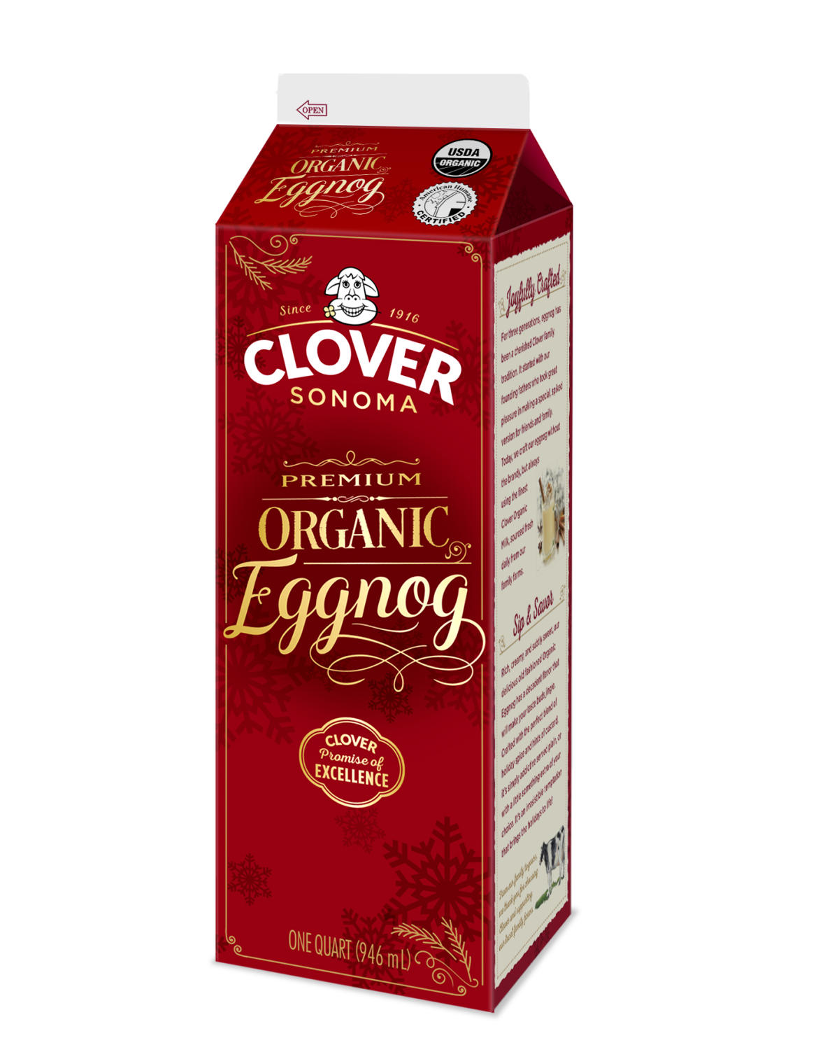 Clover Light Eggnog - 1qt