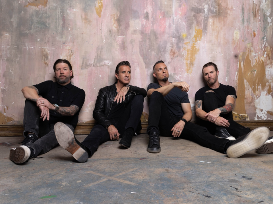 (L-R) Creed band members Scott Phillips, Scott Stapp, Mark Tremonti and Brian Marshall. Chuck Brueckmann/Creed/Live Nation