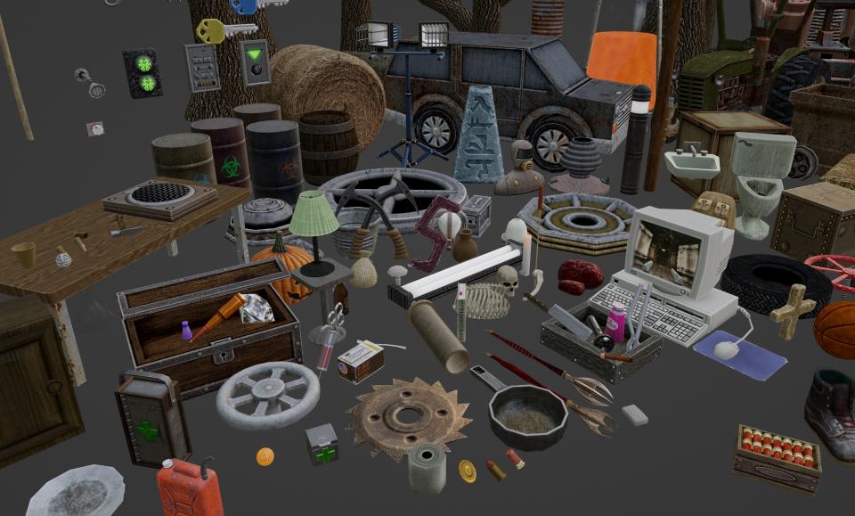 Dusk screenshot showing off newer, high-poly HD models