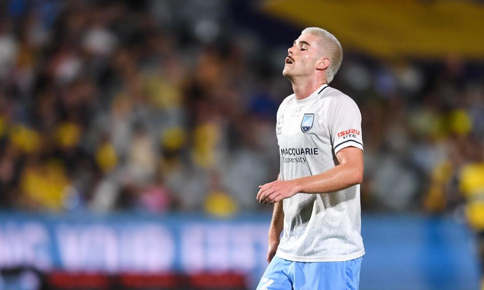 <span>Patrick Wood’s missed open goal for Sydney FC was just one of the Peak A-League moments from the weekend’s football.</span><span>Photograph: Steven Markham/AAP</span>