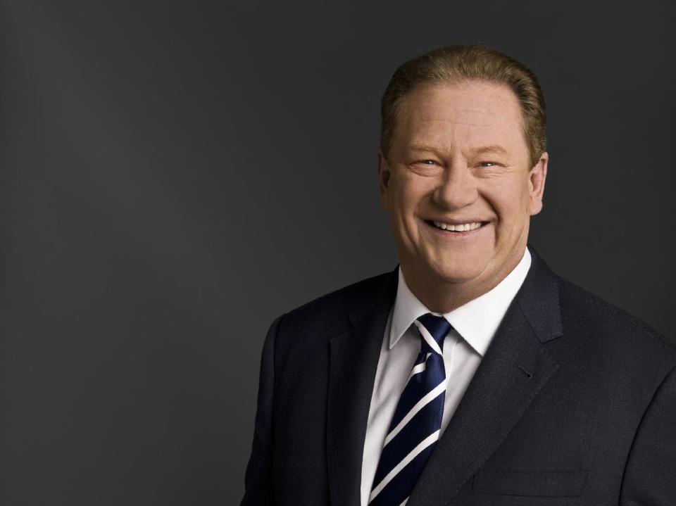 Ed Schultz of MSNBC is seen in an udated photo provided by MSNBC. Schultz is losing his prime-time show on MSNBC. The cable network says Schultz is being moved to the weekends, to host two-hour shows Saturday and Sunday at 5 p.m. EDT. Schultz will be replaced weeknights by Chris Hayes, whose talk show, "Up," has been a weekend morning mainstay on the MSNBC schedule since 2011. It begins April 1. (AP Photo/MSNBC)