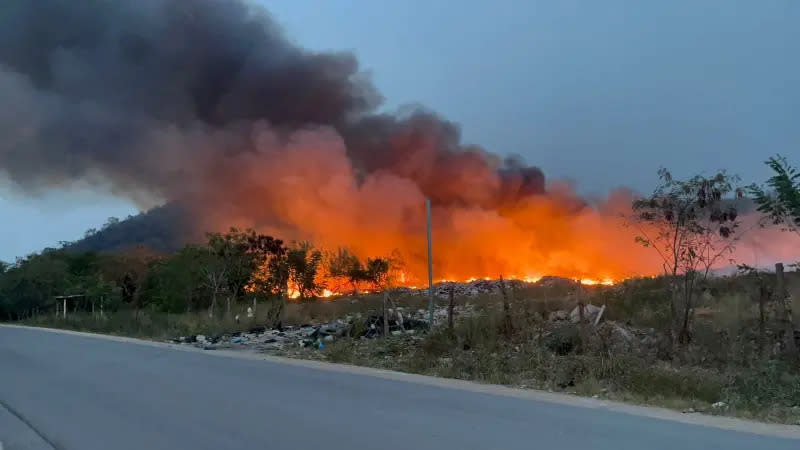 ▲友邦瓜地馬拉森林大火狂燒三個月，瓜國總統宣布全國進入災難狀態。（圖／擷取自瓜地馬拉國家防治災害協調中心Conred臉書）