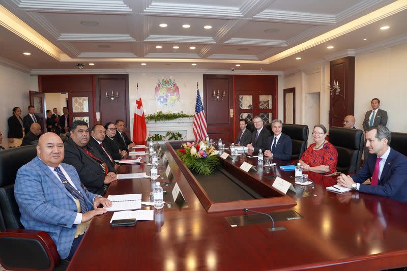 U.S. Secretary of State Blinken visits Tonga