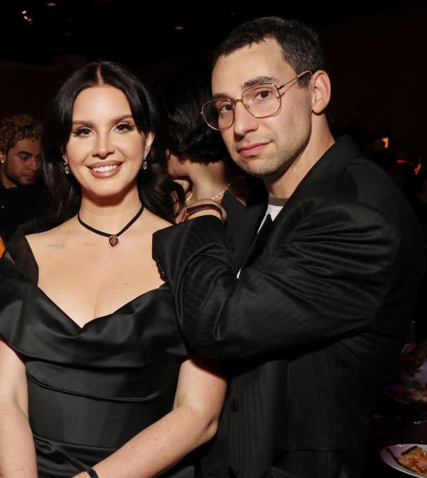 Closeup of Lana Del Rey and Jack Antonoff