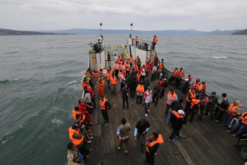 Rescuers have found bags, jackets, an ID card and other items in the waters but no new survivors (AP)