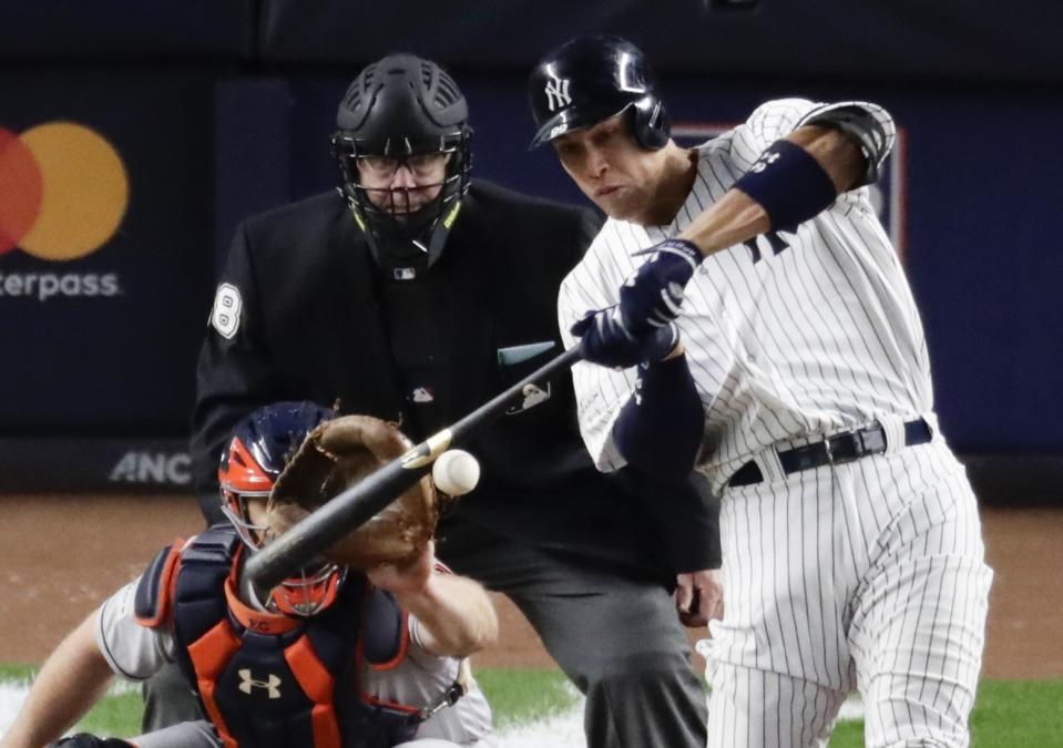 Aaron Judge hit 52 home runs as a rookie. (AP Photo)