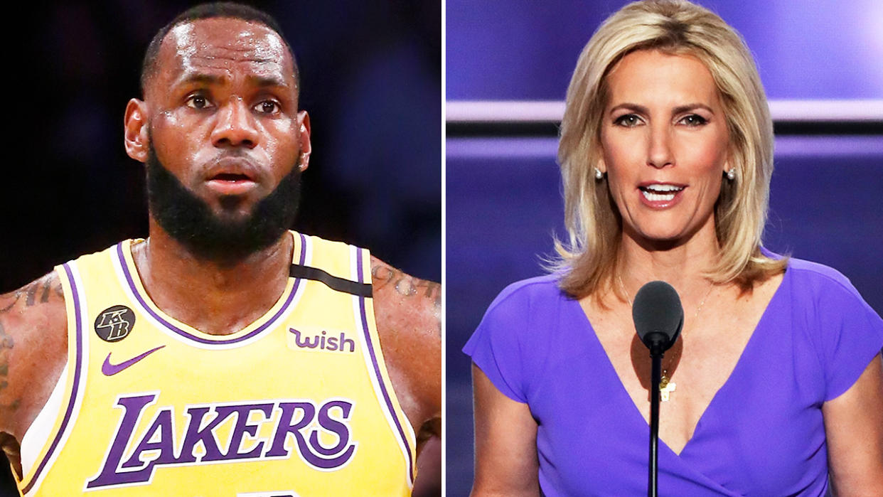 LeBron James was among a number of athletes to criticise Laura Ingraham. Image: Getty