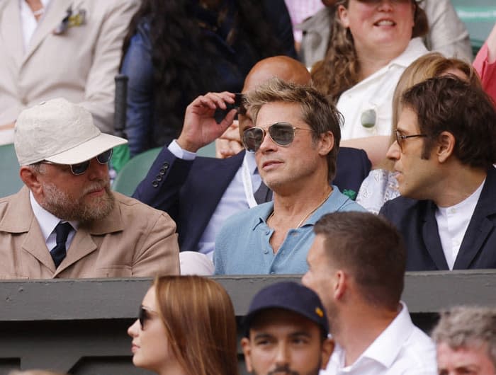 Brad Pitt causa furor en la final de Wimbledon