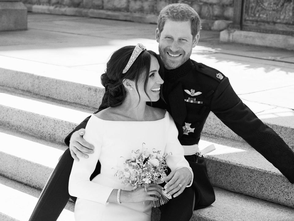 prince harry meghan markle wedding portrait