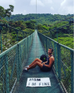 About to cross a really long bridge over the Monteverde Cloud Forest in Costa Rica. 