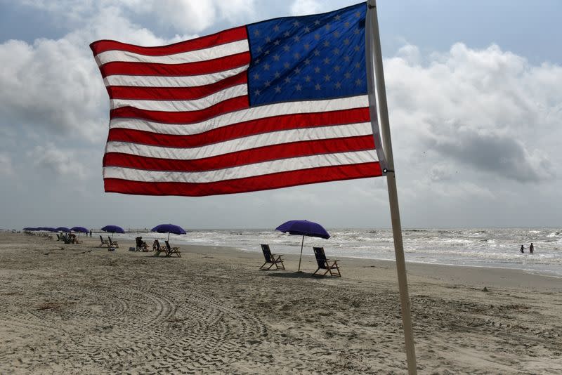 FILE PHOTO: Rental companies prepare for crowds after the coronavirus disease (COVID-19) restrictions were lifted at the beginning of May, at the start of the Memorial Day weekend in Galveston