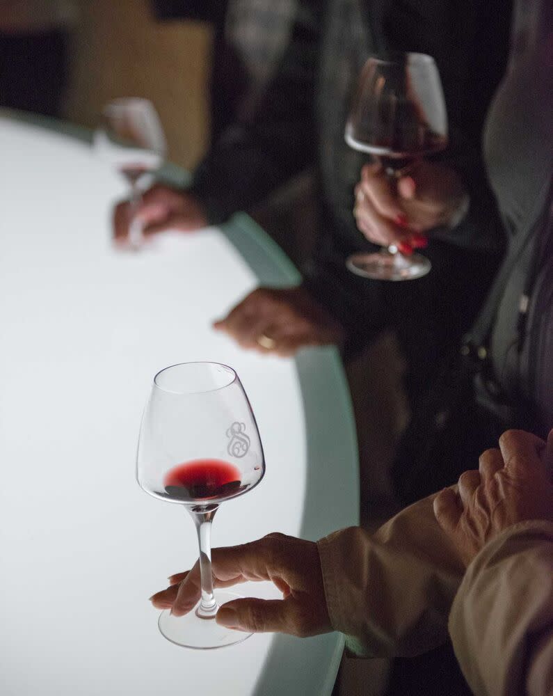 Wine tasting at the 500-year-old Château Soutard, near St.-Émilion. | Céline Clanet