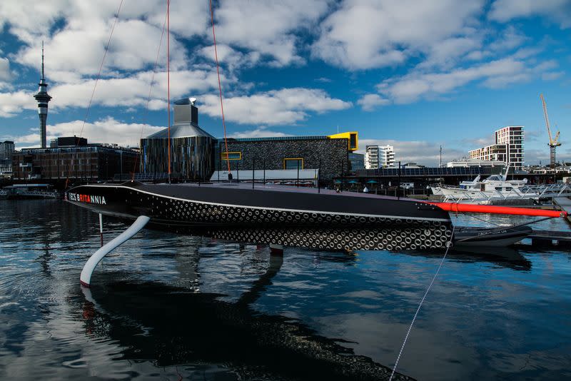 FILE PHOTO: Christening of Britannia the America's Cup race boat of INEOS TEAM UK in Auckland