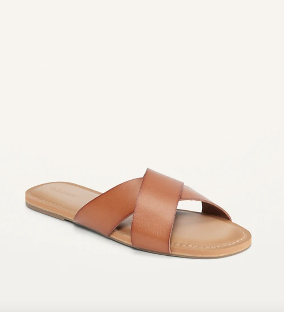 Criss-Cross Faux-Leather Sandals (Photo via Old Navy)