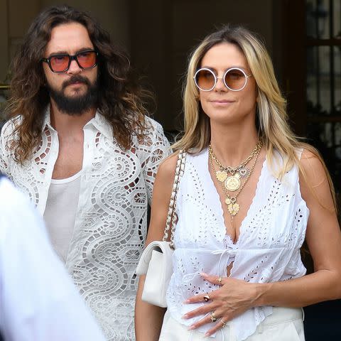 <p>CYRIL PECQUENARD/SIPA/Shutterstock</p> Heidi Klum and Tom Kaulitz