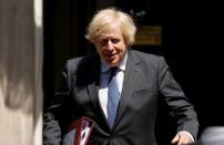 Britain's Prime Minister Boris Johnson leaves Downing Street in London