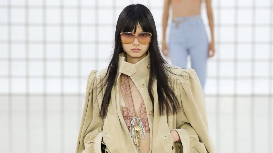 At Chloé, Chemena Kamali continued building her boho chic fantasy, reinterpreting the ethos of the founder. - Pascal Le Segretain/Getty Images