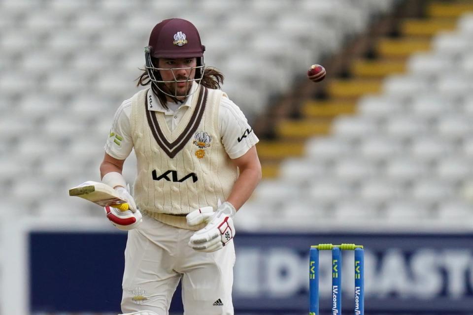 Rory Burns kept Surrey in contention with an unbeaten knock against Yorkshire (Jacob King/PA) (PA Wire)