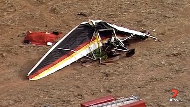 Strong dust devils whirlwinds were reported near the airfield and it is believed it is what may be responsible for the crash. Photo: 7 News