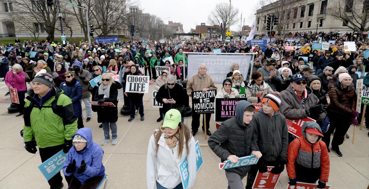  Illinois March for Life rally at the State capitol Tuesday March 21, 2023.