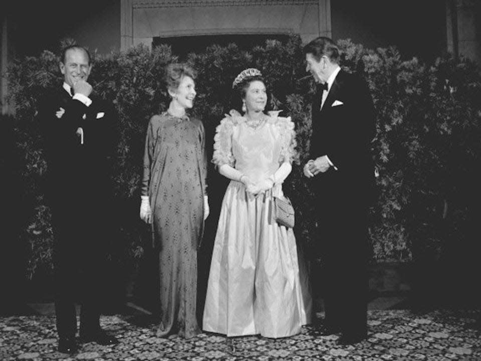 Royals with President Ronald Reagan and First Lady Nancy Reagan