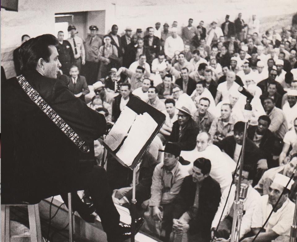 Johnny Cash at Folsom Prison.