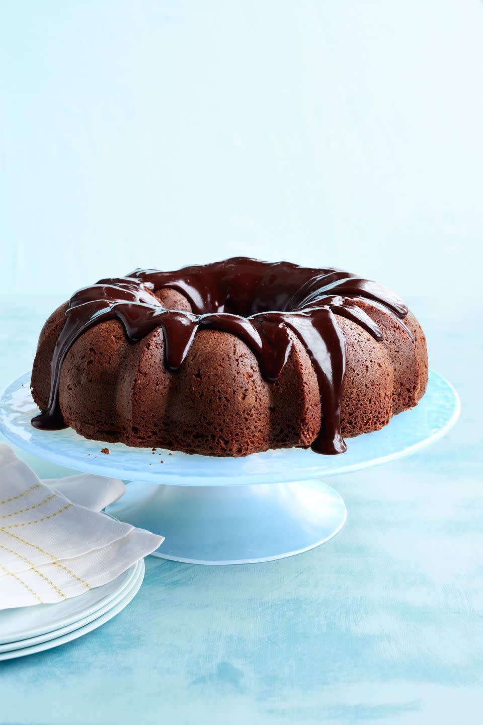 Oatmeal-Brownie Bundt Cake