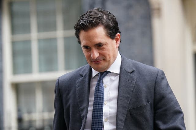 Johnny Mercer arriving in Downing Street, London for a Cabinet meeting 