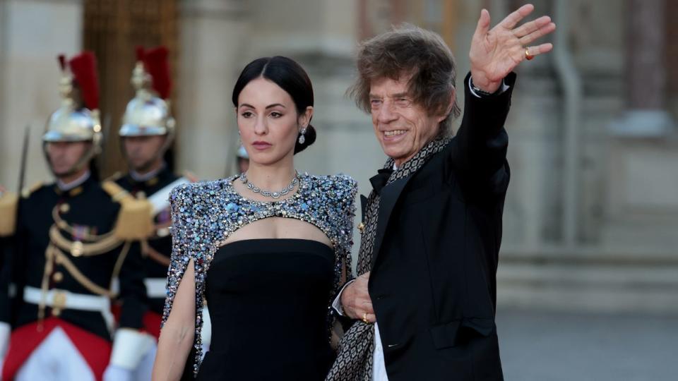 Melanie Hamrick and Mick Jagger. Photo by Jean Catuffe/Getty Images.