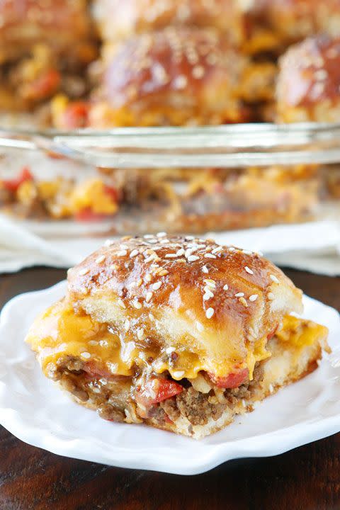 Cheesy Party Burgers