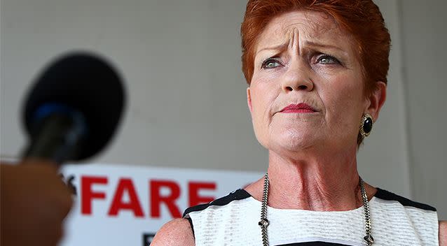 Pauline Hanson&#39;s One Nation party has had a fraught relationship with social media in recent months. Photo: Getty Images