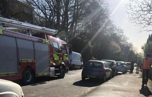 Emergency crews called to four-vehicle smash in Stockport