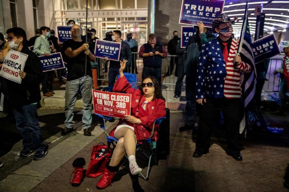 Proteste von Trump-Anhängern in Pennsylvania