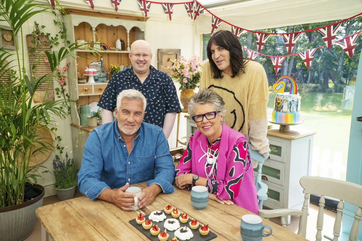 'Great British Bake Off's Paul Hollywood, Matt Lucas, Prue Leith and Noel Fielding. (Channel 4)