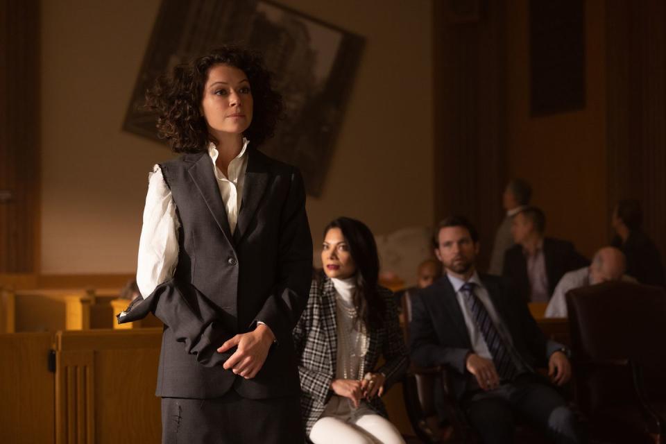 Tatiana Maslany en la serie “She-Hulk: Abogada Hulka” Photo courtesy of Marvel Studios. © 2022 MARVEL.