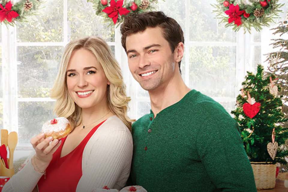 <p>Oops, this Hallmark Channel Hanukkah movie is kind of about Christmas. But suspend your disbelief and enjoy: A woman gets dumped right before Christmas and enlists an actor to play her boyfriend for the holidays. But he turns out to be Jewish, which isn’t exactly what her family was expecting.</p><p><a class="link " href="https://www.hallmarkchannel.com/holiday-date" rel="nofollow noopener" target="_blank" data-ylk="slk:CHECK TV SCHEDULE;elm:context_link;itc:0;sec:content-canvas">CHECK TV SCHEDULE</a></p>