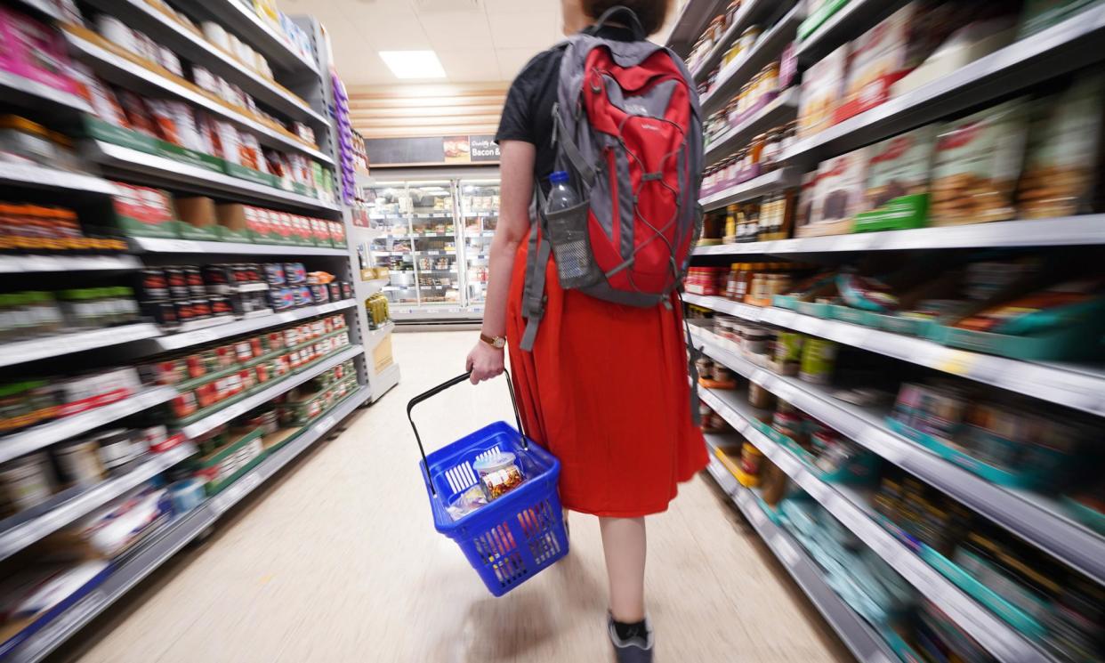 <span>The price of a ‘reasonably costed, adequately nutritious’ weekly basket of food has increased by 24-26% in the past two years, the Food Foundation said.</span><span>Photograph: Yui Mok/PA</span>