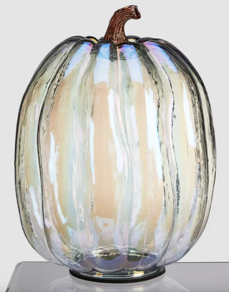 Modern Tabletop Glass Pumpkin (Photo via Canadian Tire)