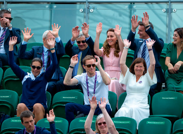 Michael Middleton, Kate Middleton, Scott Lloyd. - Credit: AP.