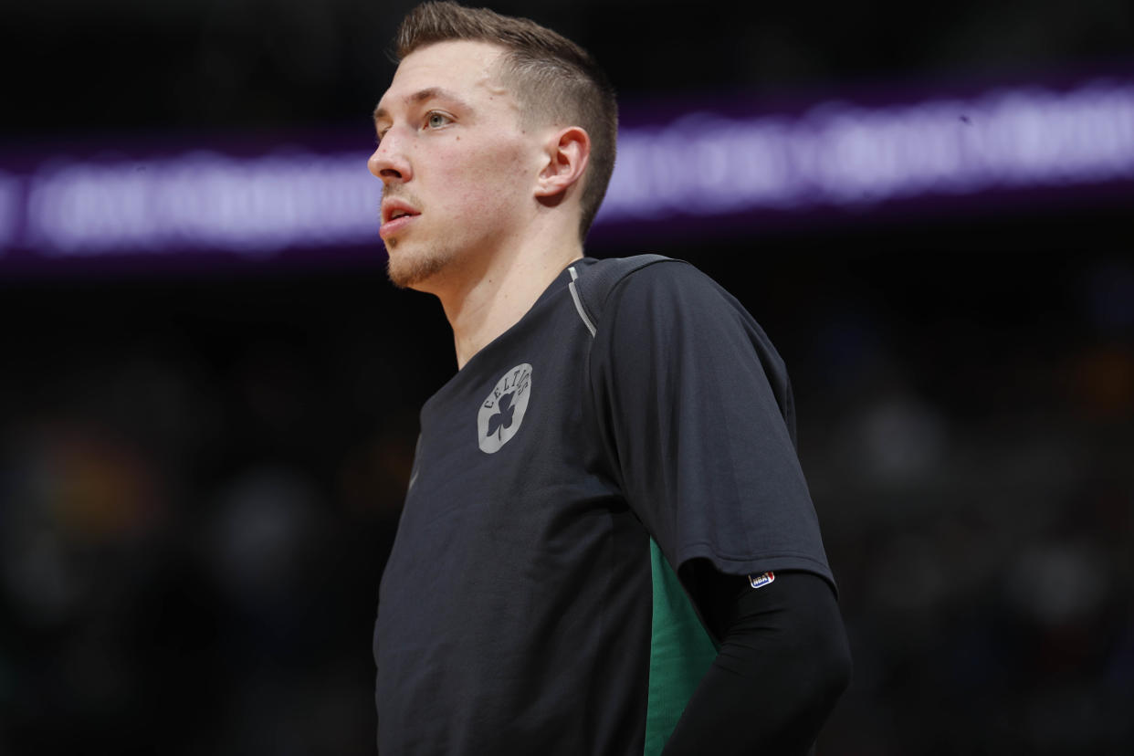 Rookie Daniel Theis has been a solid contributor for the Celtics. (AP)